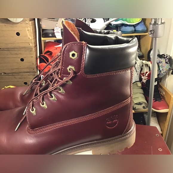 Timberland Heritage 6 Inch Sz 13M Men's Merlot Color Leather TB 0A22W9 - Picture 5 of 16